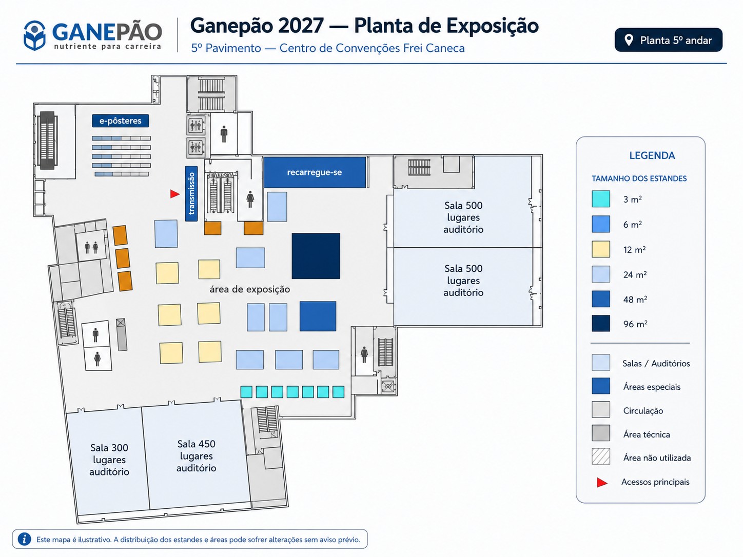 Planta de exposição do Ganepão 2027